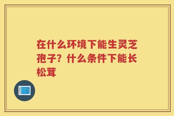 在什么环境下能生灵芝孢子?什么条件下能长松茸 在什么环境下能生灵芝孢子?什么条件下能长松茸
