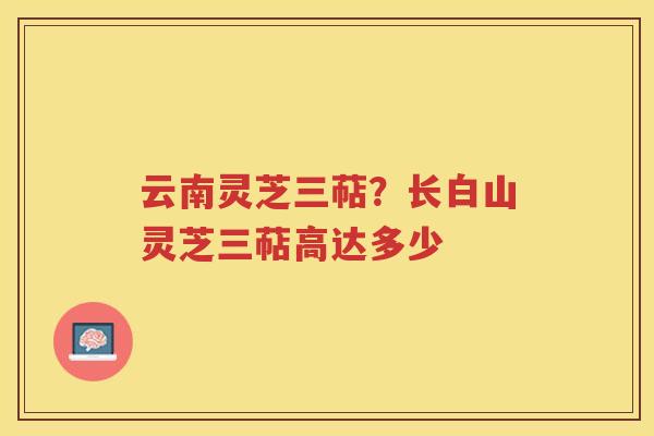 云南灵芝三萜？长白山灵芝三萜高达多少
