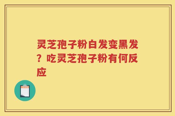 灵芝孢子粉白发变黑发？吃灵芝孢子粉有何反应