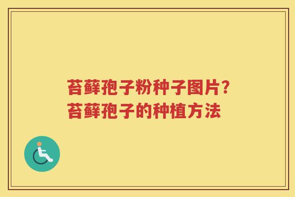 苔藓孢子粉种子图片？苔藓孢子的种植方法