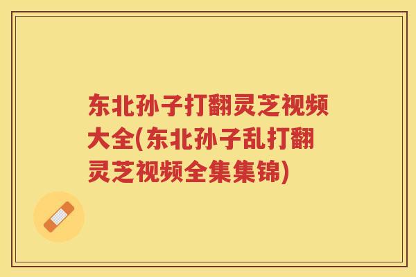 东北孙子打翻灵芝视频大全(东北孙子乱打翻灵芝视频全集集锦)