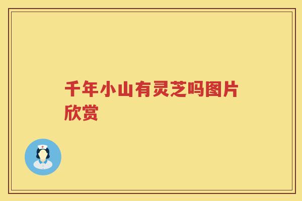 千年小山有灵芝吗图片欣赏