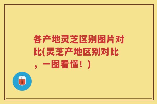 各产地灵芝区别图片对比(灵芝产地区别对比，一图看懂！)