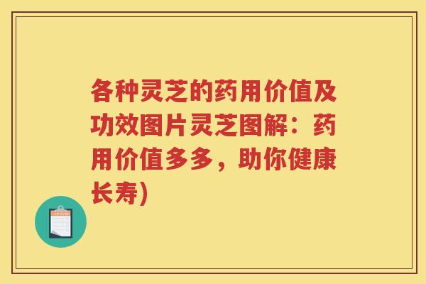 各种灵芝的药用价值及功效图片灵芝图解:药用价值多多,助你健康长寿) 各种灵芝的药用价值及功效图片灵芝图解:药用价值多多,助你健康长寿)