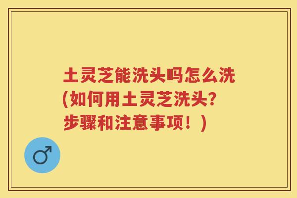 土灵芝能洗头吗怎么洗(如何用土灵芝洗头?步骤和注意事项!) 土灵芝能洗头吗怎么洗(如何用土灵芝洗头?步骤和注意事项!)
