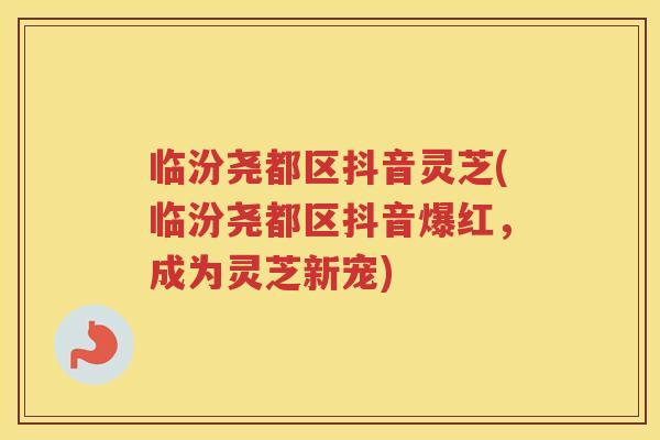 临汾尧都区抖音灵芝(临汾尧都区抖音爆红，成为灵芝新宠)