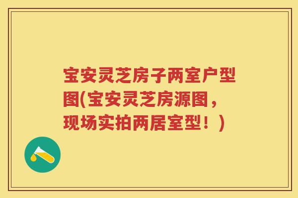 宝安灵芝房子两室户型图(宝安灵芝房源图，现场实拍两居室型！)