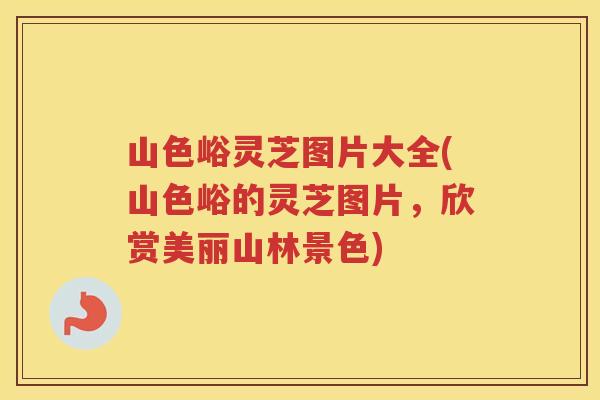 山色峪灵芝图片大全(山色峪的灵芝图片，欣赏美丽山林景色)
