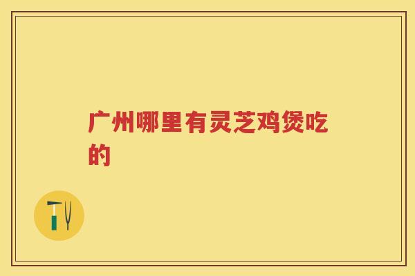 广州哪里有灵芝鸡煲吃的