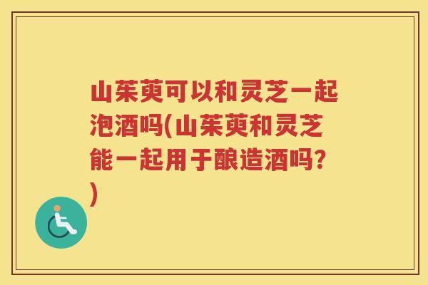 山茱萸可以和灵芝一起泡酒吗(山茱萸和灵芝能一起用于酿造酒吗？)