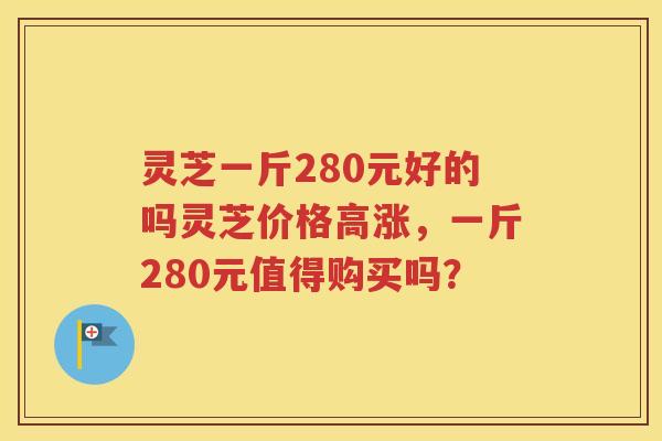 灵芝一斤280元好的吗灵芝价格高涨，一斤280元值得购买吗？