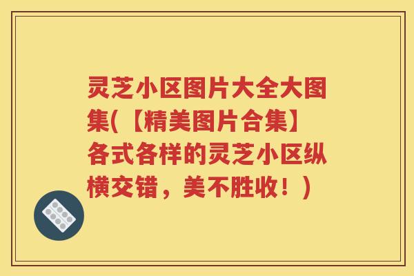 灵芝小区图片大全大图集(【精美图片合集】各式各样的灵芝小区纵横交错，美不胜收！)