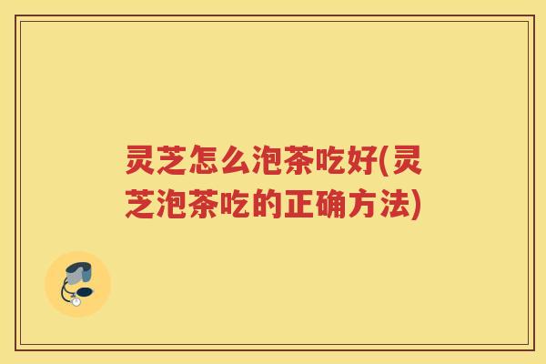 灵芝怎么泡茶吃好(灵芝泡茶吃的正确方法)