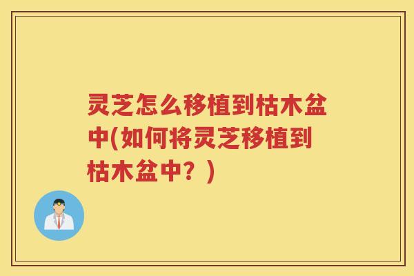 灵芝怎么移植到枯木盆中(如何将灵芝移植到枯木盆中？)