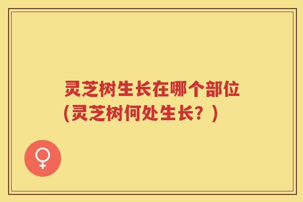灵芝树生长在哪个部位(灵芝树何处生长？)