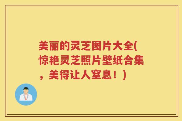 美丽的灵芝图片大全(惊艳灵芝照片壁纸合集，美得让人窒息！)