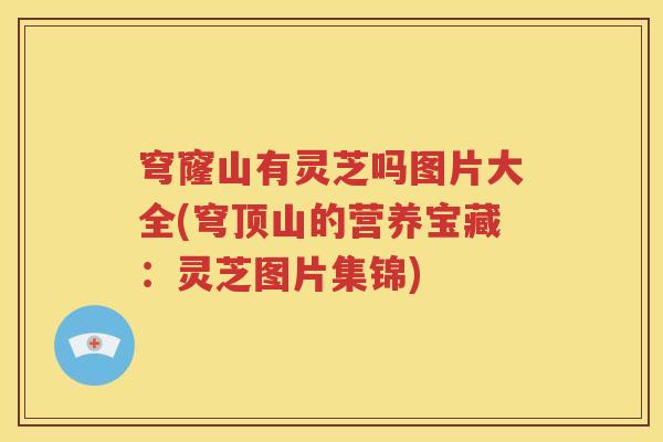 穹窿山有灵芝吗图片大全(穹顶山的营养宝藏：灵芝图片集锦)
