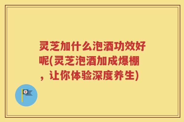 灵芝加什么泡酒功效好呢(灵芝泡酒加成爆棚，让你体验深度养生)