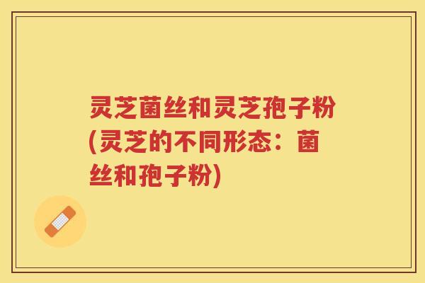 灵芝菌丝和灵芝孢子粉(灵芝的不同形态：菌丝和孢子粉)