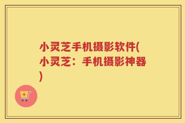 小灵芝手机摄影软件(小灵芝：手机摄影神器)