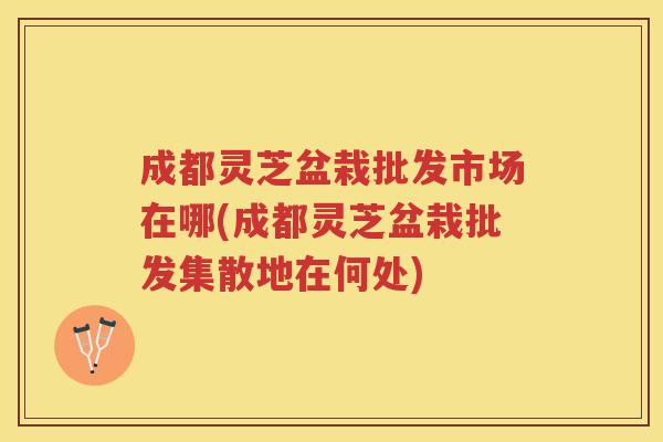 成都灵芝盆栽批发市场在哪(成都灵芝盆栽批发集散地在何处)