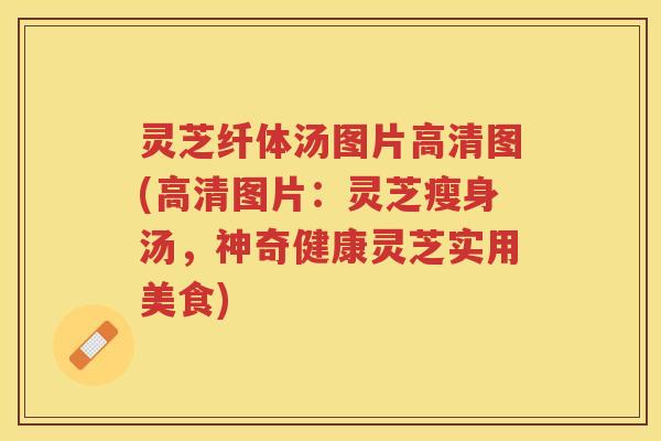 灵芝纤体汤图片高清图(高清图片：灵芝瘦身汤，神奇健康灵芝实用美食)