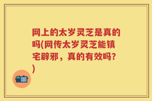 网上的太岁灵芝是真的吗(网传太岁灵芝能镇宅辟邪，真的有效吗？)
