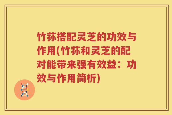 竹荪搭配灵芝的功效与作用(竹荪和灵芝的配对能带来强有效益:功效与作用简析) 竹荪搭配灵芝的功效与作用(竹荪和灵芝的配对能带来强有效益:功效与作用简析)