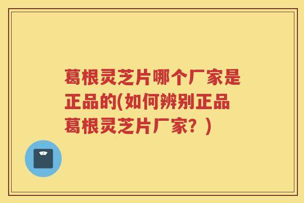 葛根灵芝片哪个厂家是正品的(如何辨别正品葛根灵芝片厂家？)