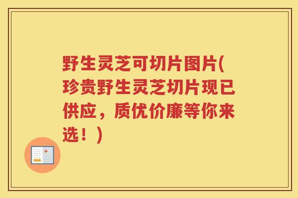 野生灵芝可切片图片(珍贵野生灵芝切片现已供应，质优价廉等你来选！)