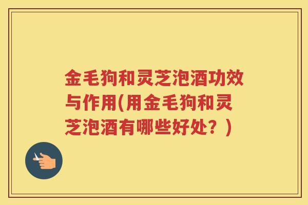 金毛狗和灵芝泡酒功效与作用(用金毛狗和灵芝泡酒有哪些好处?) 金毛狗和灵芝泡酒功效与作用(用金毛狗和灵芝泡酒有哪些好处?)