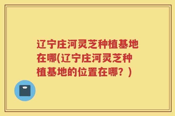 辽宁庄河灵芝种植基地在哪(辽宁庄河灵芝种植基地的位置在哪？)