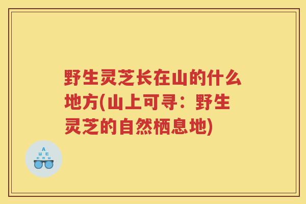 野生灵芝长在山的什么地方(山上可寻：野生灵芝的自然栖息地)