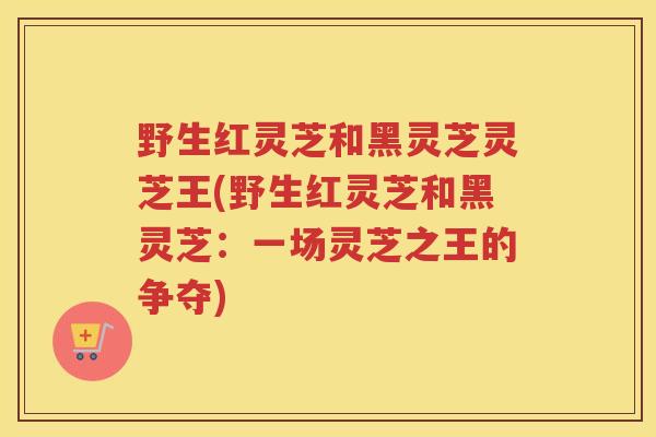 野生红灵芝和黑灵芝灵芝王(野生红灵芝和黑灵芝:一场灵芝之王的争夺) 野生红灵芝和黑灵芝灵芝王(野生红灵芝和黑灵芝:一场灵芝之王的争夺)