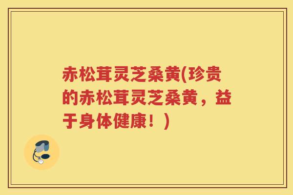 赤松茸灵芝桑黄(珍贵的赤松茸灵芝桑黄，益于身体健康！)