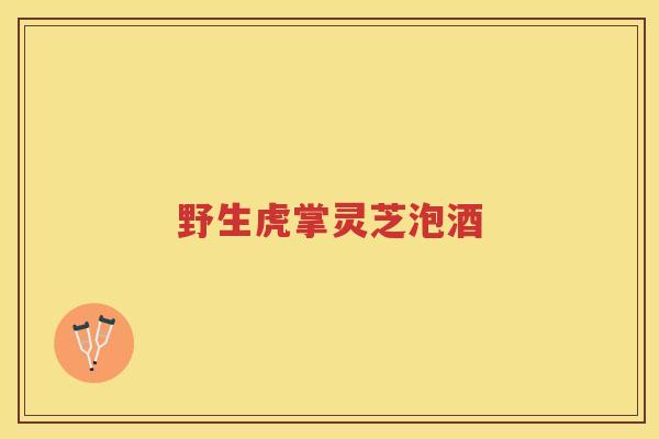 野生虎掌灵芝泡酒