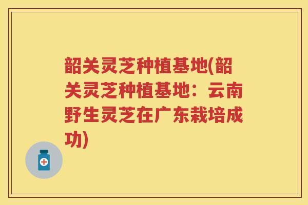 韶关灵芝种植基地(韶关灵芝种植基地：云南野生灵芝在广东栽培成功)