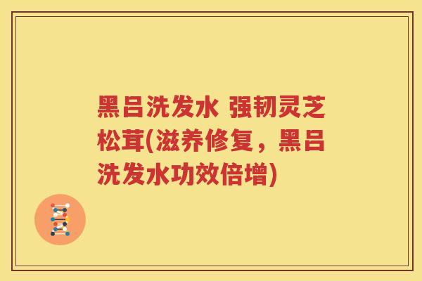 黑吕洗发水 强韧灵芝松茸(滋养修复，黑吕洗发水功效倍增)