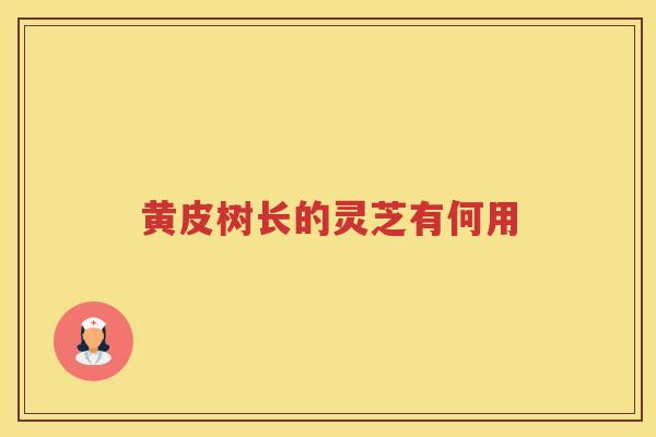黄皮树长的灵芝有何用