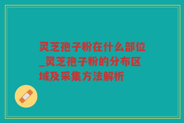灵芝孢子粉在什么部位_灵芝孢子粉的分布区域及采集方法解析