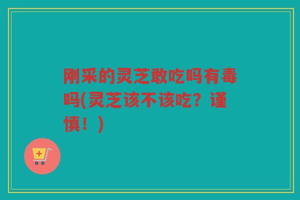 刚采的灵芝敢吃吗有毒吗(灵芝该不该吃？谨慎！)