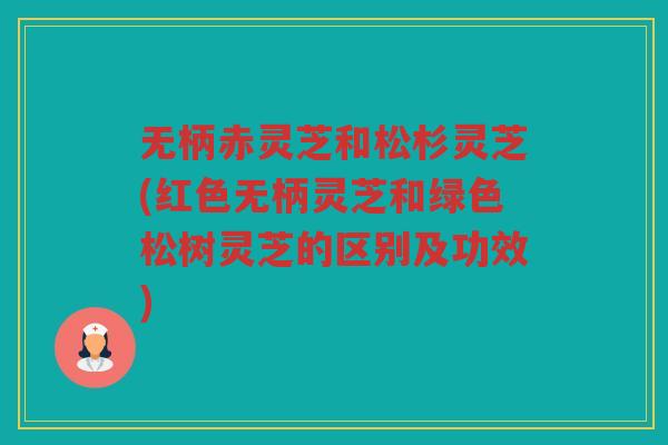 无柄赤灵芝和松杉灵芝(红色无柄灵芝和绿色松树灵芝的区别及功效) 无柄赤灵芝和松杉灵芝(红色无柄灵芝和绿色松树灵芝的区别及功效)