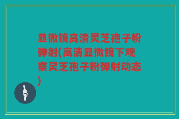 显微镜高清灵芝孢子粉弹射(高清显微镜下观察灵芝孢子粉弹射动态) 显微镜高清灵芝孢子粉弹射(高清显微镜下观察灵芝孢子粉弹射动态)