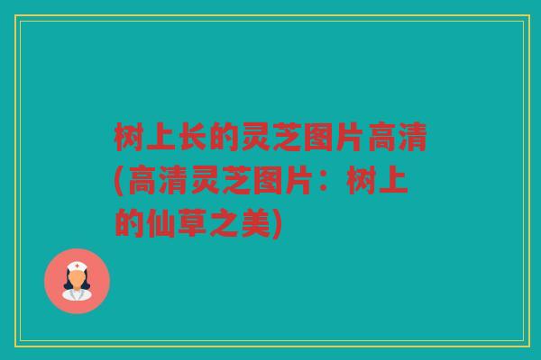 树上长的灵芝图片高清(高清灵芝图片：树上的仙草之美)