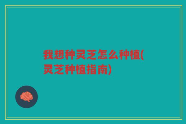 我想种灵芝怎么种植(灵芝种植指南)