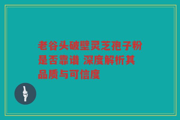 老谷头破壁灵芝孢子粉是否靠谱 深度解析其品质与可信度